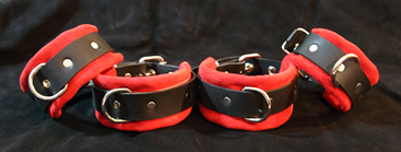 suede wrist restraints ankle restraints cuffs